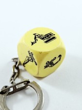 PORTE-CLES - DÉ - OLEOMAT Engins CHANTIER Pelleteuses Excavatrices VINTAGE 1960s