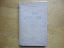 PAUL LEAUTAUD PROPOS D' UN