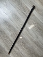 Ancienne Canne XXème Dandy Bois tourné Orient Afrique ?