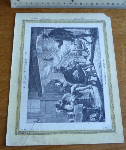 Ancien protège cahier - ancien, protège-cahier