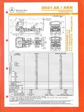 MERCEDES TRUCKS / 2031 AK -