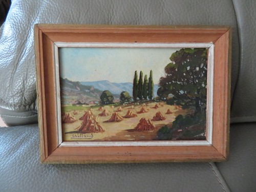 Petit tableau vue paysage - tableau,