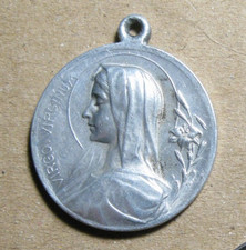 Médaille Aluminum Virgo Virginum - Grotte Lourdes