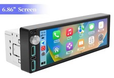 Autoradio 1 DIN 6.86” CarPlay Android Auto FM USB BT Tactile Écran HD