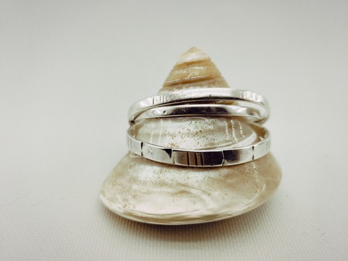 Trio bracelet joncs argent - bracelet,