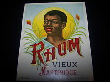 Rare Etiquette ancienne Rhum Vieux Martinique Jouneau Paris 738 Rum ron vernie