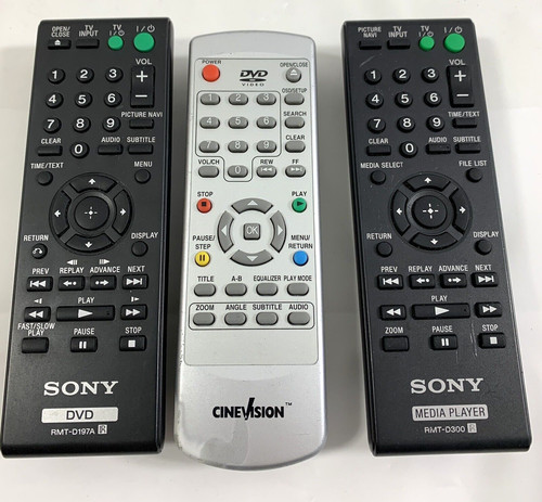 Dvd media player remote - dvd, tv