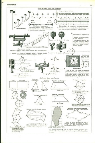 Document ancien arpentage
