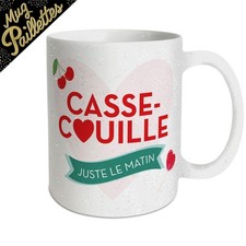 Mug à Paillettes Céramique "Casse Couille Juste le matin"