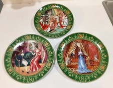 80’s French Limoges Plates S/3-Josephine Et Napoleon De Boulme Series