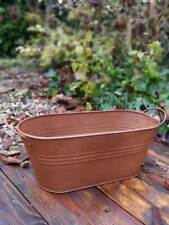 Pot de plantation aspect rouille noble Seluna jardinières cache-pot bac à fle...