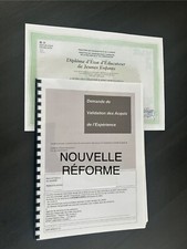 LIVRET 2 VAE EJE REFORME 2025 + prépara orale +présentation  jury