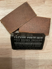 US WW2 Packet First Aid Field Brown Dressing GUILD FOUNDATIONS - MED DEPARTT