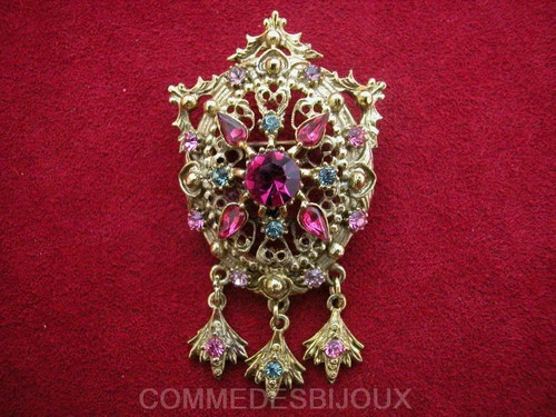 Broche vintage miroir belle - broche,