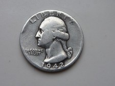 U.S.A, quarter dollar argent