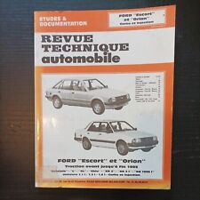 Revue technique Ford Escort 3 1.6 xr3 i rs 1600 i L ghia GL  XR3 1.1 1.3 Orion