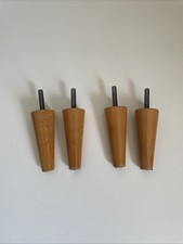 4 Pieds de lit en bois