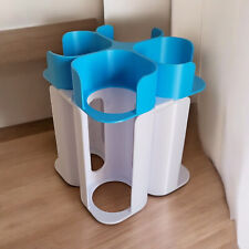 Rangement Blanc et Bleu 12 pots + 12 couvercles pour yaourtière Multidelices