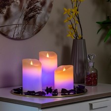 Bougies LED Multicolores Effet