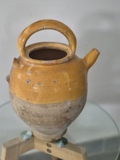 Cruche à eau Ancien Jaune Pot  Terre Cuite Vernissee