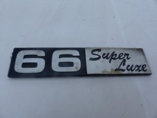 DAF 66 super luxe emblème logo insigne monogramme de carrosserie en aluminium 