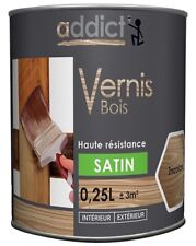 VERNIS SATIN INCOLORE Résine haute résistance 250ML bois meuble parquet