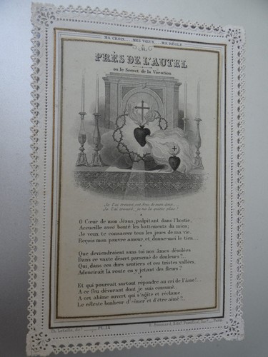 Image pieuse canivet dentelle - pieuse,