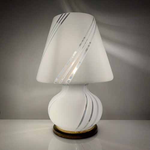 Lampe champignon verre - , murano