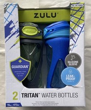 Zulu 16Oz Water Bottles 2 Pack