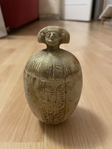 Ancien pot canope pierre - ancien,