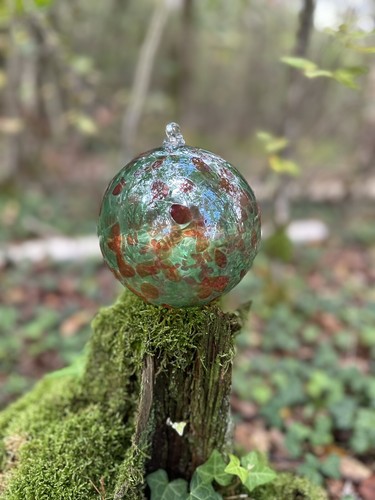 Boule noël ronde ancienne - de,