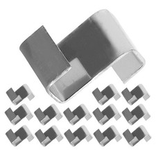  Pinces à verre conçues en Z pour serre, 100 pièces, en acier inoxydable, pour