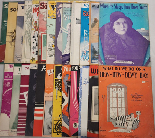 Vintage sheet music lot - vintage, 25
