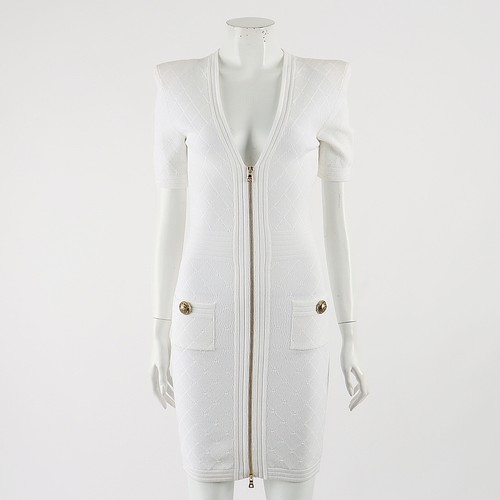 Balmain robe zippée - balmain, 120096