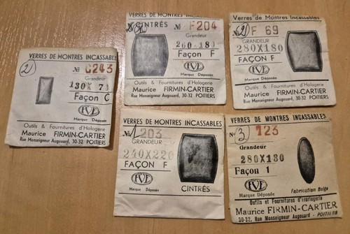Lot verres plexi forme - 9,