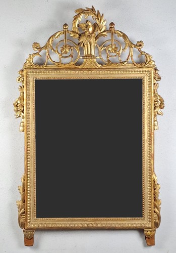 Miroir louis xvi bois - xvi, doré
