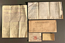 Lot 5 Vieux documents Marine et Train de 1877 à 1946, bateau JW Bird Hambourg..