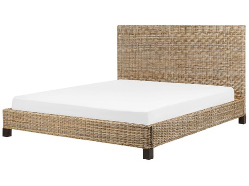 Lit double rotin naturel - double,