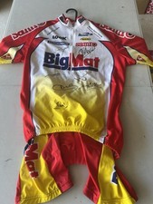 Maillot Cycliste BigMat Auber 93 Vintage Dedicace Cycles jersey L Et Bas 52 Rare
