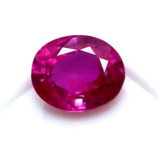 Saphir Rose De Ceylan Certifié Taillé En Oval De 6,25 Ct