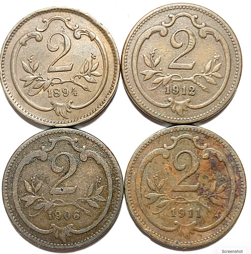 Autriche lot pièces 2 - de, 4
