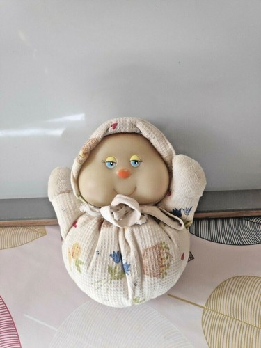 Peluche doudou boule écru