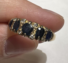 Vintage 18k or Jaune 5 Pierre