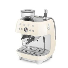 Machine Cafe Expresso Manuelle EGF03CREU, avec Broyeur Grain Integre, Thermobloc