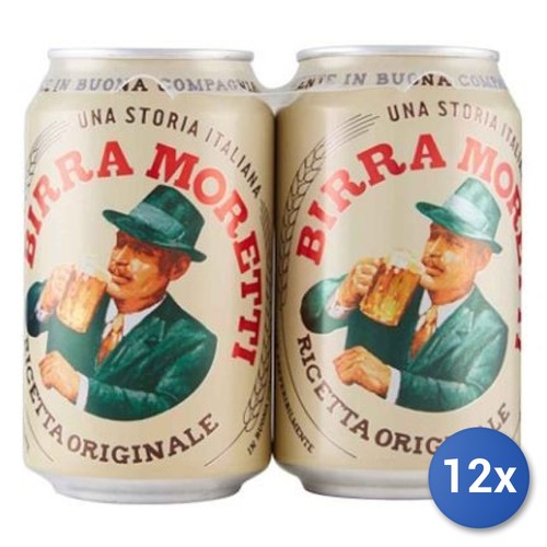 12x stock moretti - lattina, 33x2