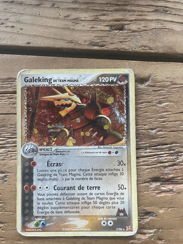 Carte pokemon galeking team - carte,