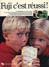 PUBLICITE ADVERTISING  1990  FUJI   le 3 QUICKSNAP appareil photo