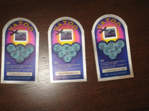 Tickets gratter fdj vatoo - 3,