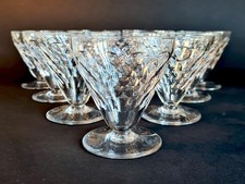 Lot de 6 verres en cristal