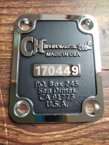 Neck plate charvel plaque - ,